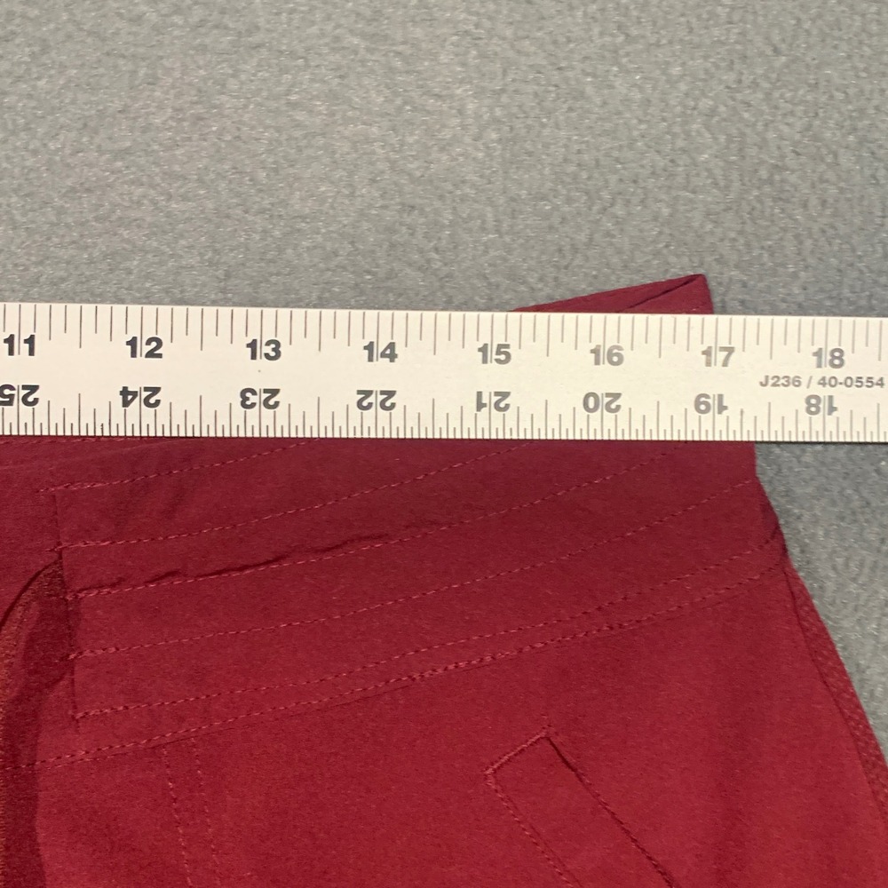 Athletic Works Women Red Casual Shorts Size LG 12-14 Drawstring Waist Pocketed - Picture 4 of 8